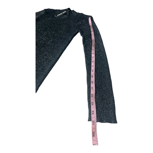 Nadina Sweater Dress in Black & Silver
Metallic by Steve Madden NEW Size XS - Picture 8 of 15